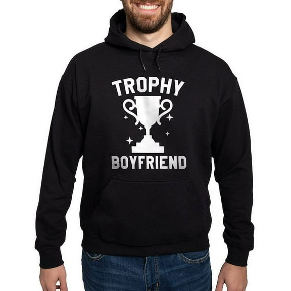 CafePress - Trophy Boyfriend Hoodie (Dark) - Pullover Hoodie, Classic, Comfortable Hooded Sweatshirt