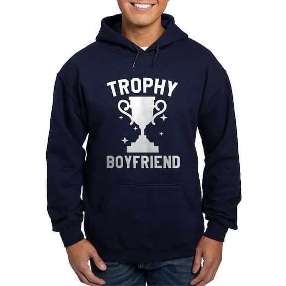 CafePress - Trophy Boyfriend Hoodie (Dark) - Pullover Hoodie, Classic, Comfortable Hooded Sweatshirt