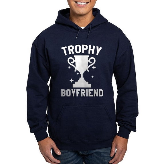 CafePress - Trophy Boyfriend Hoodie (Dark) - Pullover Hoodie, Classic, Comfortable Hooded Sweatshirt