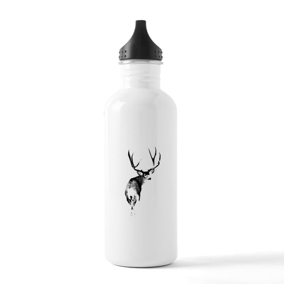 CafePress - Trophy Buck Stainless Water Bottle 1 - Stainless Steel Water Bottle, Sports Bottle, 1.0L