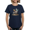 thumbnail image 1 of CafePress - Tropical Beach Summerween Skeleton Women's Value T Shirt - Women's Traditional Fit Dark T-Shirt, 1 of 4