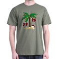 thumbnail image 1 of CafePress - Tropical Christmas Dark T Shirt - Men's Classic Graphic Cotton T-Shirt, 1 of 4