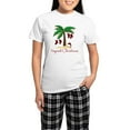 thumbnail image 1 of CafePress - Tropical Christmas Women's Light Pajamas - Women's Short Sleeve Print T-Shirt and Pants Light Cotton Pajama Set, 1 of 7