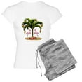 thumbnail image 1 of CafePress - Tropical Holiday Women's Light Pajamas - Women's Short Sleeve Print T-Shirt and Pants Light Cotton Pajama Set, 1 of 7
