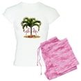 thumbnail image 1 of CafePress - Tropical Holiday Women's Light Pajamas - Women's Short Sleeve Print T-Shirt and Pants Light Cotton Pajama Set, 1 of 7