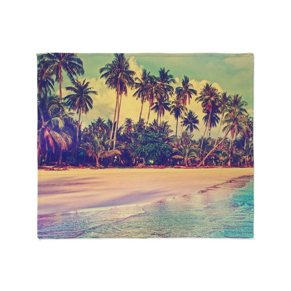 CafePress - Tropical Island Throw Blanket - Soft Fleece Throw Blanket, 50"x60" for All Ages