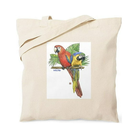 CafePress - Tropical Macaws Tote Bag - Unisex Canvas Tote Bag, Beige, 1-Piece