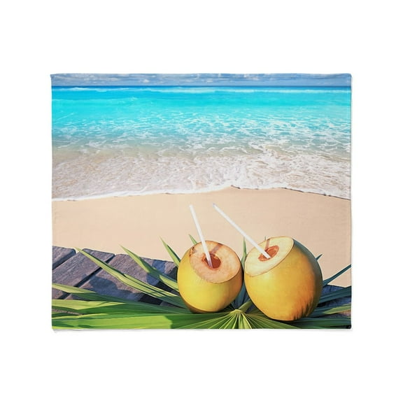 CafePress - Tropical Paradise Throw Blanket - Soft Fleece Throw Blanket, 50"x60" for All Ages