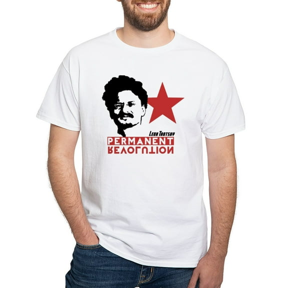 CafePress - Trotsky White T Shirt - Men's White Classic Cotton T-Shirts