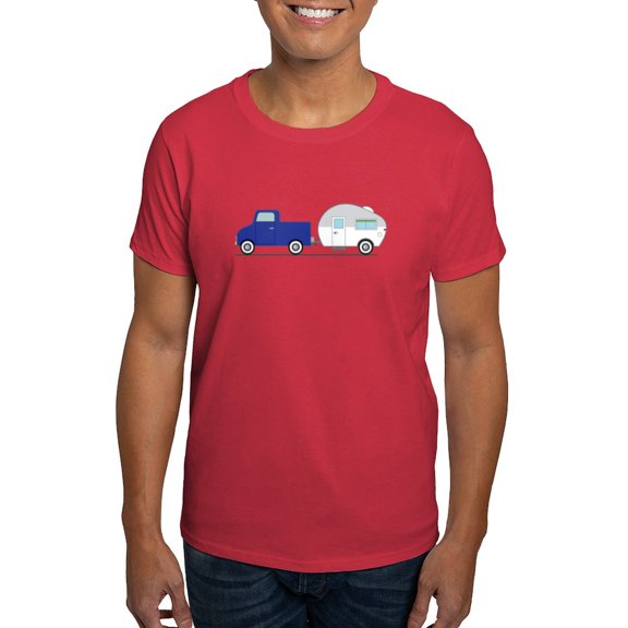 CafePress - Truck & Camper T Shirt - Men's Classic Graphic Cotton T-Shirt