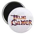 thumbnail image 1 of CafePress - True Gamer Magnet - 2.25" Round Magnet, Refrigerator Magnet, Button Magnet Style, 1 of 3