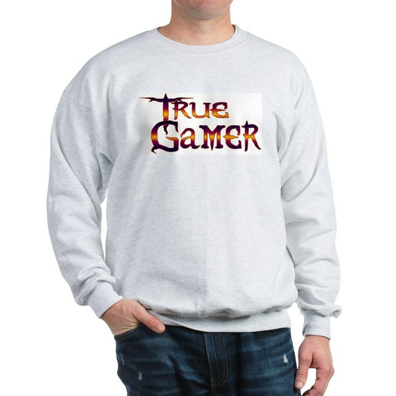 CafePress - True Gamer Sweatshirt - Crew Neck Sweatshirt