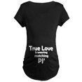 thumbnail image 1 of CafePress - True Love Maternity T Shirt - Maternity Dark T-Shirt, 1 of 3