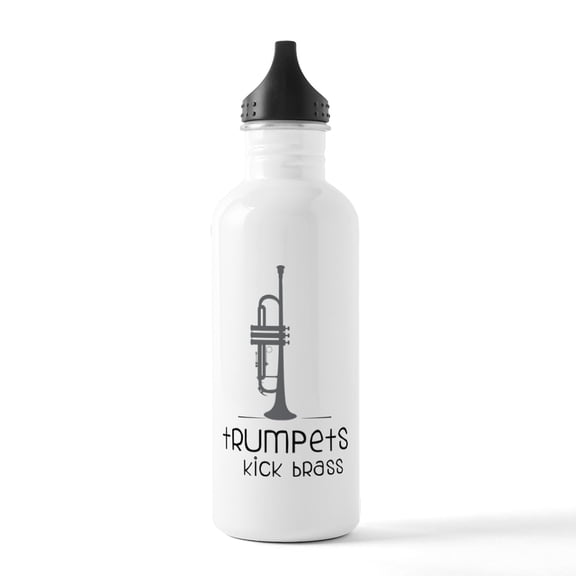 CafePress - Trumpets Kick Brass Stainless Water Bottle 1 - Stainless Steel Water Bottle, Sports Bottle, 1.0L