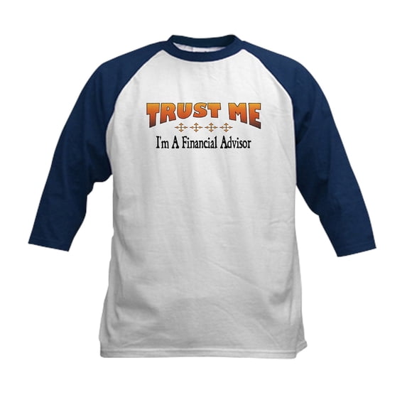 CafePress - Trust Financial Advisor Kids Baseball Jersey - Kids Cotton Baseball Jersey, 3/4 Sleeve Shirt