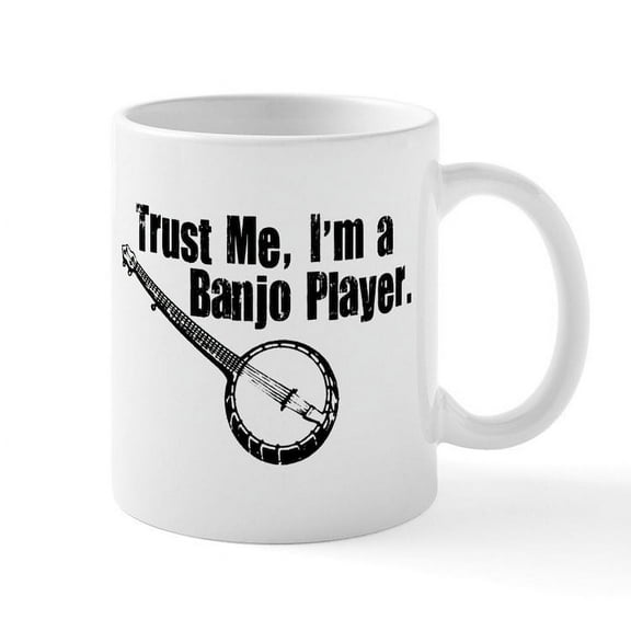 CafePress - Trust Me I'm A Banjo Player Mug - 11 oz Ceramic Mug - Novelty Coffee Tea Cup