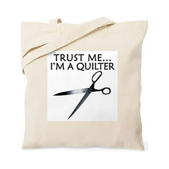 CafePress - Trust Me I'm A Quilter. Funny Tote Bag - Unisex Canvas Tote Bag, Beige, 1-Piece