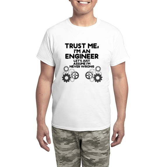 CafePress - Trust Me, I'm An Engineer Funny Pajamas - Men's Light Loose Fit Cotton Pajama Set