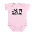 thumbnail image 1 of CafePress - Trust Me My Dad Is A Consultant Body Suit - Baby Light Bodysuit, Size Newborn - 24 Months, 1 of 4