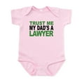 thumbnail image 1 of CafePress - Trust Me My Dads A Lawyer Body Suit - Baby Light Bodysuit, Size Newborn - 24 Months, 1 of 4