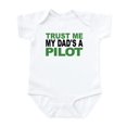 thumbnail image 1 of CafePress - Trust Me My Dads A Pilot Body Suit - Baby Light Bodysuit, Size Newborn - 24 Months, 1 of 4