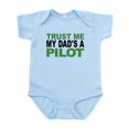 thumbnail image 1 of CafePress - Trust Me My Dads A Pilot Body Suit - Baby Light Bodysuit, Size Newborn - 24 Months, 1 of 4