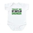 thumbnail image 1 of CafePress - Trust Me My Dads An Engineer Body Suit - Baby Light Bodysuit, Size Newborn - 24 Months, 1 of 4