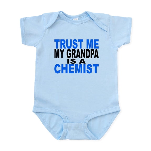 CafePress - Trust Me My Grandpa Is A Chemist Body Suit - Baby Light Bodysuit, Size Newborn - 24 Months