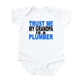 thumbnail image 1 of CafePress - Trust Me My Grandpa Is A Plumber Body Suit - Baby Light Bodysuit, Size Newborn - 24 Months, 1 of 4