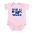 thumbnail image 1 of CafePress - Trust Me My Grandpa Is A Plumber Body Suit - Baby Light Bodysuit, Size Newborn - 24 Months, 1 of 4