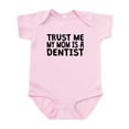 thumbnail image 1 of CafePress - Trust Me My Mom Is A Dentist Body Suit - Baby Light Bodysuit, Size Newborn - 24 Months, 1 of 4