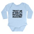 thumbnail image 1 of CafePress - Trust Me My Mom Is A Physician Assistant Body Suit - Long Sleeve Cotton Baby Bodysuit, 1 of 4