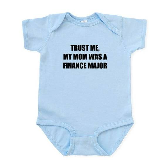 CafePress - Trust Me My Mom Was A Finance Major Body Suit - Baby Light Bodysuit, Size Newborn - 24 Months