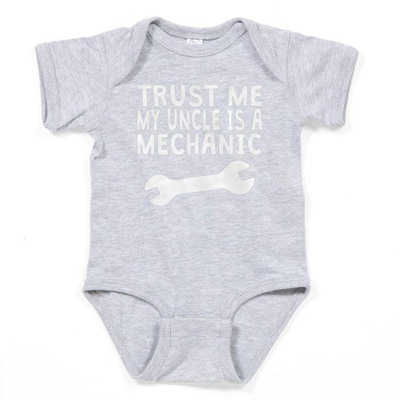 CafePress - Trust Me My Uncle Is A Mechanic - Cute Infant Bodysuit Baby Romper - Size Newborn - 24 Months
