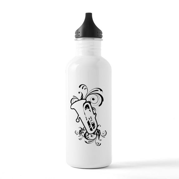 CafePress - Tuba Instrument Stainless Water Bottle 1 - Stainless Steel Water Bottle, Sports Bottle, 1.0L