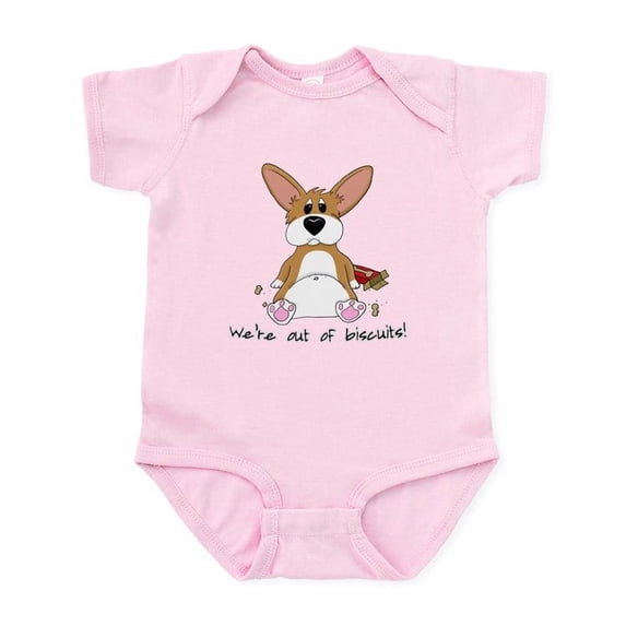 CafePress - Tubby Corgi Infant Bodysuit - Baby Light Bodysuit, Size Newborn - 24 Months