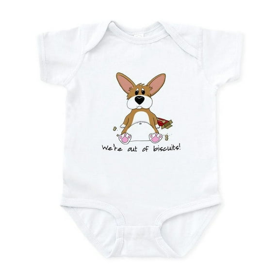 CafePress - Tubby Corgi Infant Bodysuit - Baby Light Bodysuit, Size Newborn - 24 Months