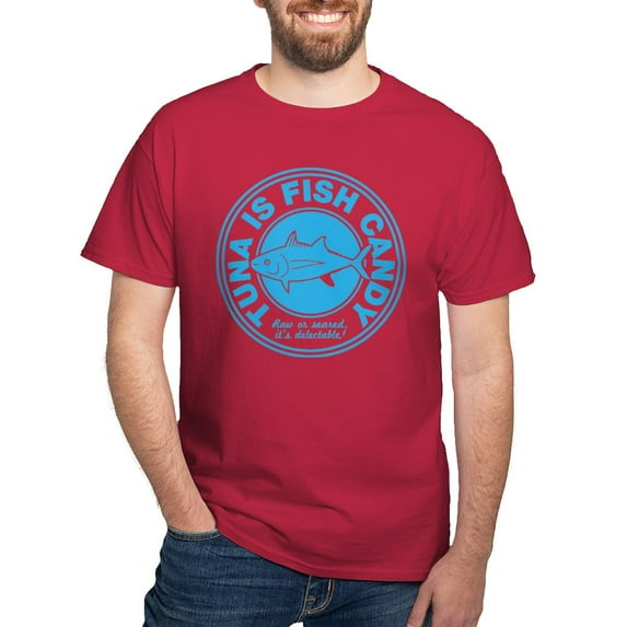 CafePress - Tunaisfishcandy Dark T Shirt - Men's Classic Graphic Cotton T-Shirt