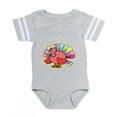 thumbnail image 1 of CafePress - Turkey Cartoon - Cute Infant Baby Football Bodysuit, 1 of 3