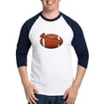 thumbnail image 1 of CafePress - Turkey Football Baseball Jersey - Cotton Baseball Jersey, 3/4 Raglan Sleeve Shirt, 1 of 4