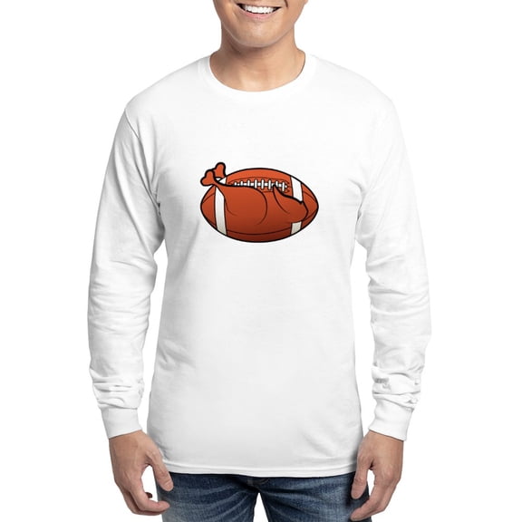 CafePress - Turkey Football Long Sleeve T Shirt - Unisex Cotton Long Sleeve T-Shirt