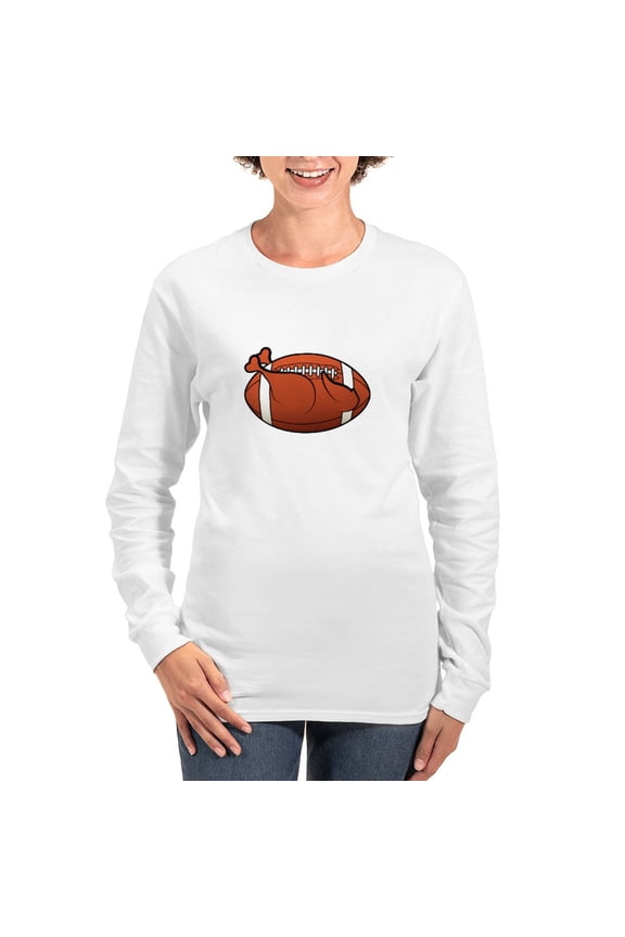 - Turkey Football Long Sleeve T Shirt - Women's Long Sleeve Graphic Casual T-Shirt
