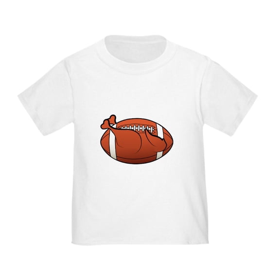 CafePress - Turkey Football T Shirt - Cute Toddler T-Shirt, 100% Cotton