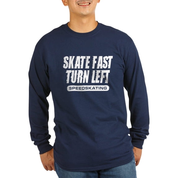 CafePress - Turn Left Long Sleeve Dark T Shirt - Long Sleeve Dark T-Shirt