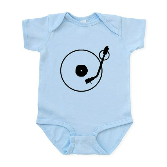 CafePress - Turntable Infant Bodysuit - Baby Light Bodysuit, Size Newborn - 24 Months