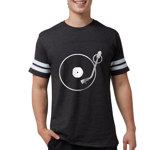 CafePress - Turntable T Shirt - Mens Football Shirt