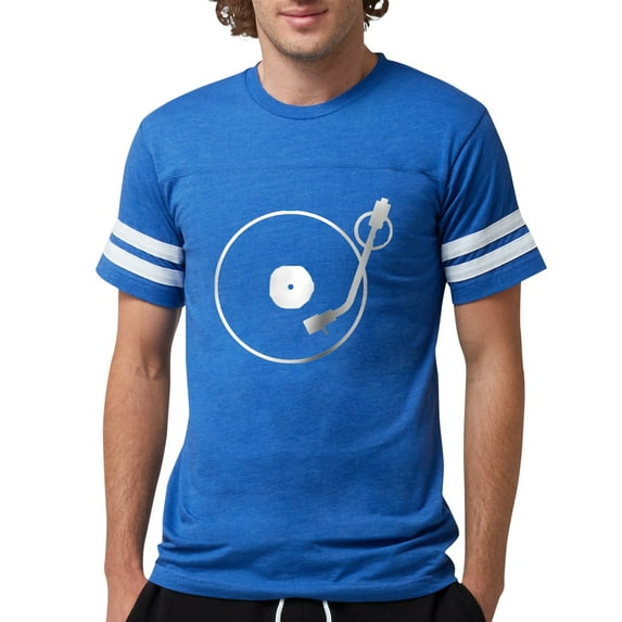 CafePress - Turntable T Shirt - Mens Football Shirt
