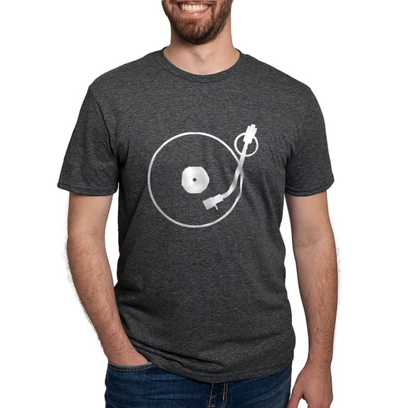 CafePress - Turntable T Shirt - Mens Tri-blend T-Shirt