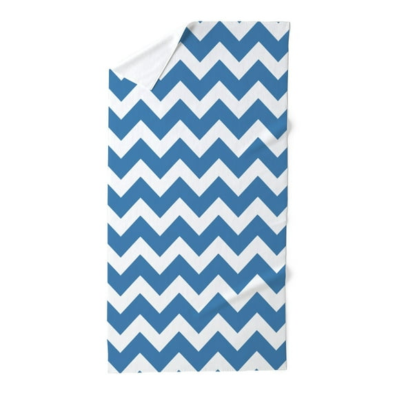 CafePress - Turquoise Chevron Pattern - Large Beach Towel, Soft 30"x60" Towel with Unique Design