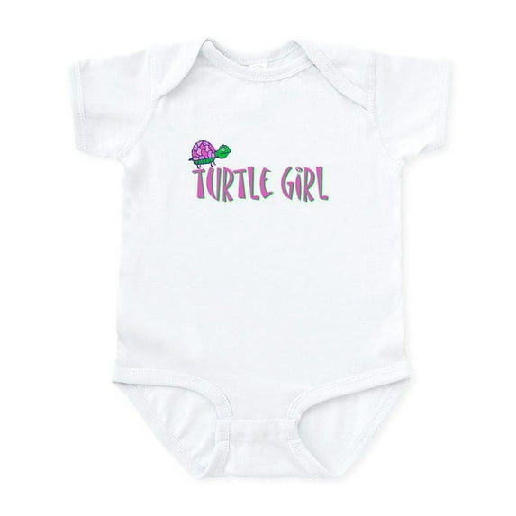 CafePress - Turtle Girl Infant Bodysuit - Baby Light Bodysuit, Size Newborn - 24 Months